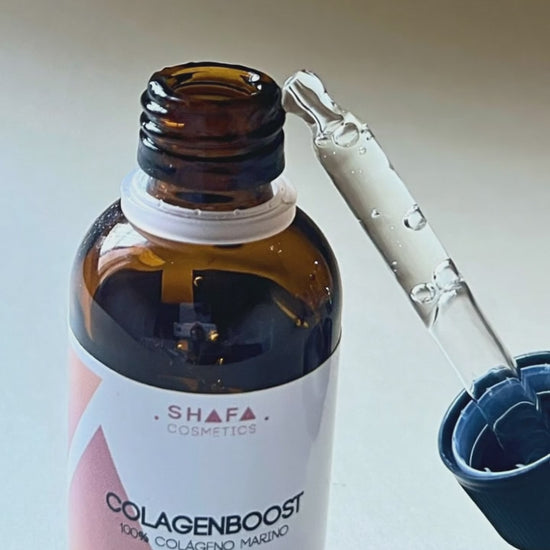Serum 100% colágeno marino hidrolizado. Video textura con pipeta de SHAFA COSMETICS
